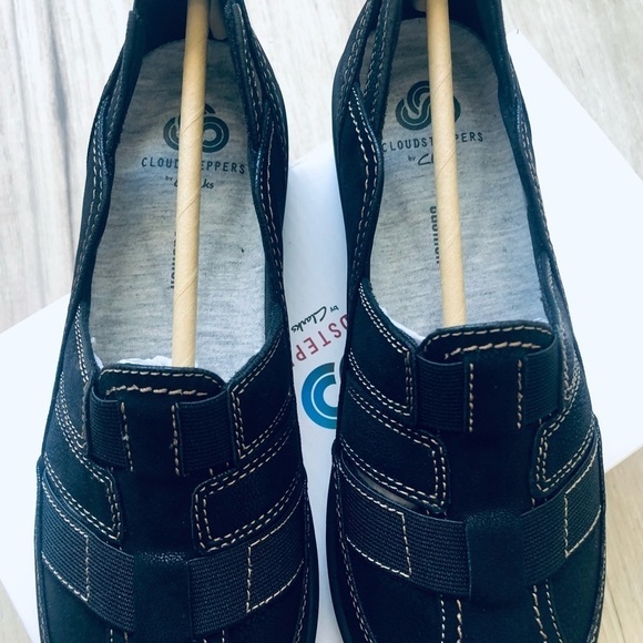 CLARKS Cloud Steppers Shoes Women’s Size 5.5 M Black - Picture 7 of 12